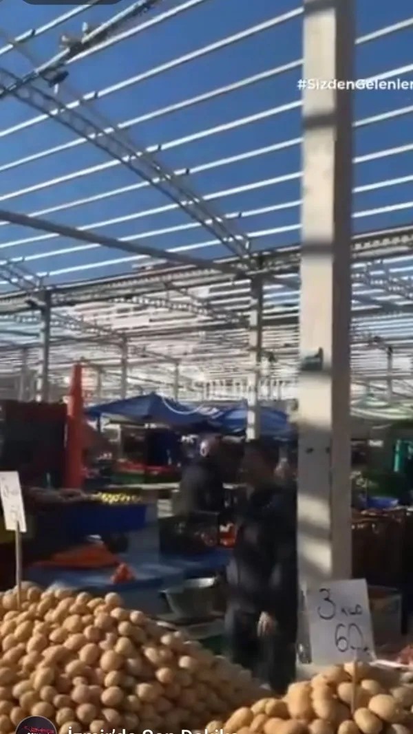 CHP’li Buca Belediyesinden büyük ayıp! Pazar yerinin çatısını söküp hurdacıya sattı yenisini yapmadı